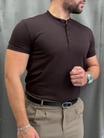 Henley Yaka Oysho Kumaş Tişört