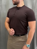 Henley Yaka Oysho Kumaş Tişört