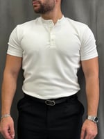 Henley Yaka Oysho Kumaş Tişört