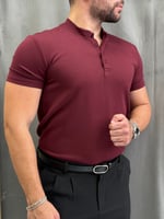 Henley Yaka Oysho Kumaş Tişört