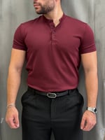 Henley Yaka Oysho Kumaş Tişört