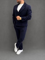 Kruvaze Boxi Fit Takım Elbise