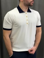 Premium Gold Düğmeli Polo Yaka Tişört