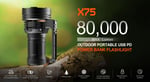 AceBeam X75 80000 Lümen El Feneri