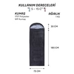 AndOutdoor NewCebu Uyku Tulumu-SİYAH