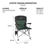 FreeCamp Huxley Katlanır Sandalye-HAKİ-SİYAH