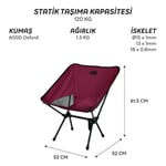 FreeCamp Jett Katlanır Sandalye-BORDO