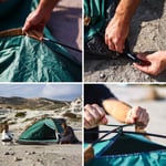 FreeCamp Monodome Plus 4 Kişilik Kamp Çadırı-YEŞİL