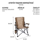 FreeCamp Shelby Katlanır Sandalye-KAHVERENGİ