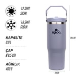 Igloo Powder Termos 900ml-DUMAN MAVİ