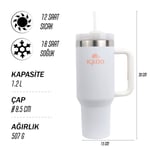 Igloo Stadler Thermo-Mug 1.2 Litre-BEYAZ