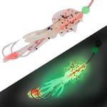 silikon kalamar 155mm 11gram glowlu sasame iğneli hazır takım tam bir dip avcısı ister gece ister gündüz