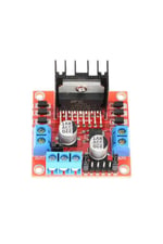 Arduino L298N Voltaj Regulatörlü Çift Motor Sürücü Kartı(Kırmızı PCB)