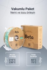 Beta PLA High-Speed Filament Aqua Green(Su Yeşili) - 1KG