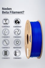 Beta PLA High-Speed Filament Deep Blue(Koyu Mavi) - 1KG