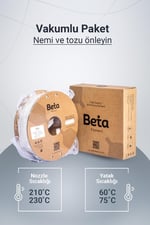Beta PLA High-Speed Filament White(Beyaz) - 1KG