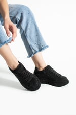 STELLA Kadın Siyah Taşlı Işıltılı Platform Sneakers Spor Ayakkabı