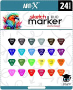 Art-X Sketch Marker Duo 24Lü Set