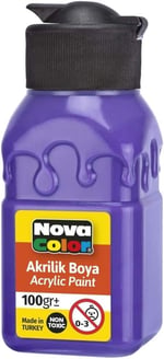 N.Color Akrilik Boya Sise 100 Gr Mor