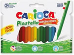 Plastello Elleri Kirletmeyen Yıkanabilir Pastel Boya Kalemi 24'Lü
