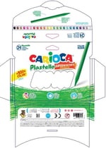Plastello Elleri Kirletmeyen Yıkanabilir Pastel Boya Kalemi 24'Lü