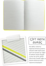 Victoria's Journals Classic Esnek Kapak Defter 13X21 70Gr 400Sf Çizgili Sarı