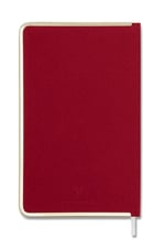 Victoria's Journals Monaco Süet Sert Kapak Defter 100Gr. 96 Yaprak 13X21 Cm. Kenar Altın Demir Ve Altın Yaldız Çizgiliı Kırmızı