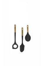 3Parça Silikon Spatula Pilav Risotto Kaşığı Spatula Servis Takımı