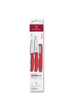 6.7111.33C1 Swiss Classic 3lü Bıçak ve Soyacak Set, Kırmızı