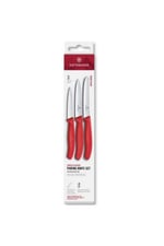 6.7111.34C1 Swiss Classic 3lü Bıçak Set, Kırmızı