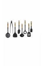 8 Parça Silikon Spatula Kepçe Spatula Maşa Kevgir Servis Takım