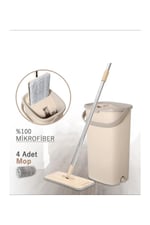 Arow Magıc Mop Pro Tablet Mikrofiber Mop Temizlik Seti Yedek Bezli