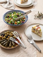 Aryıldız 3lü Çelik Salata Pasta Börek Maşa Servis Seti