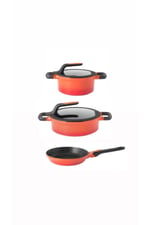 Berghoff Gem Stay-cool Turuncu 5 Parça Set 28drn28sığ28tava