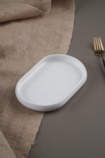 Bianco Perla Porselen Oval Tabak 20 cm Sct-21-0229/36