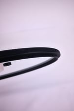 Bıen 24Cm Düz Silikon Çerçeveli Cam Kapak Siyah