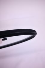 Bıen 24Cm Düz Silikon Çerçeveli Cam Kapak Siyah