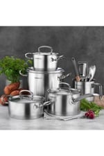 Çelik Indüksiyonlu Proline 16 Cm Satin Kısa Tencere A1168