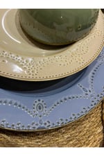 Chichi Home Porselen 6 Kişilik 24 Parça Renkli Yemek Takımı