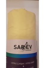 Çift Kişilik Fitted Lastikli Çarşaf 200x200 Cm Sarı V73