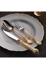 Çırağan Prestige 89 Parça 12 Kişilik Çatal Kaşık Bıçak Takımı Plus-Parlak