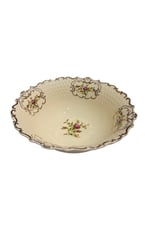 Diana 6 Parça Pasta Börek Salata Sos İkram Seti Vintage Çiçek Desenli Gold Detaylı