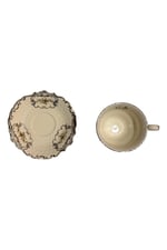 Diana Porselen 6 Lı Kahve Fincan Seti Vintage Gold Detaylı Çiçek Desenli