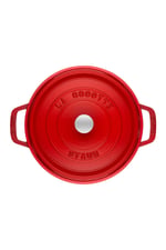 Döküm Tencere Yuvarlak 28 cm Kiraz