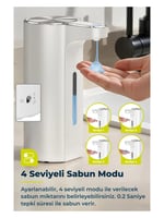 Eko Aroma Pro Akıllı Sıvı Sabunluk Sensörlü -Beyaz