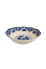 Elizabeth Bone Porselen 6 lı Çorba Kasesi Tabağı Mavi Vitage 15 cm