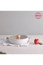 Fika Bej 5 Parça Pratik 26 cm Tencere Tava Wok Set