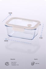 Fika Glace Bej Vakumlu 4 Parça Saklama Kabı 800 ML