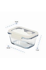 Fika Glace Bej Vakumlu 4 Parça Saklama Kabı 460 ML + 800 ML