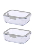Fika Glace Gri Vakumlu 2 Parça Saklama Kabı 1900 ML